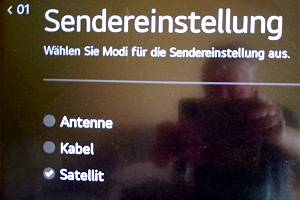 Sendereinstellung am TV