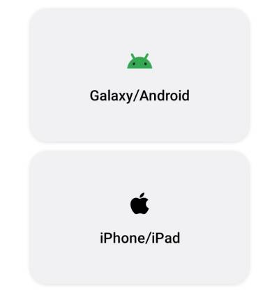 Smartphone - Quelle wählen