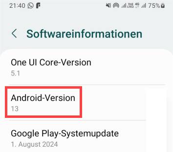 Android-Version auslesen