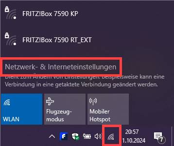 Netzwerk- und Interneteinstellungen